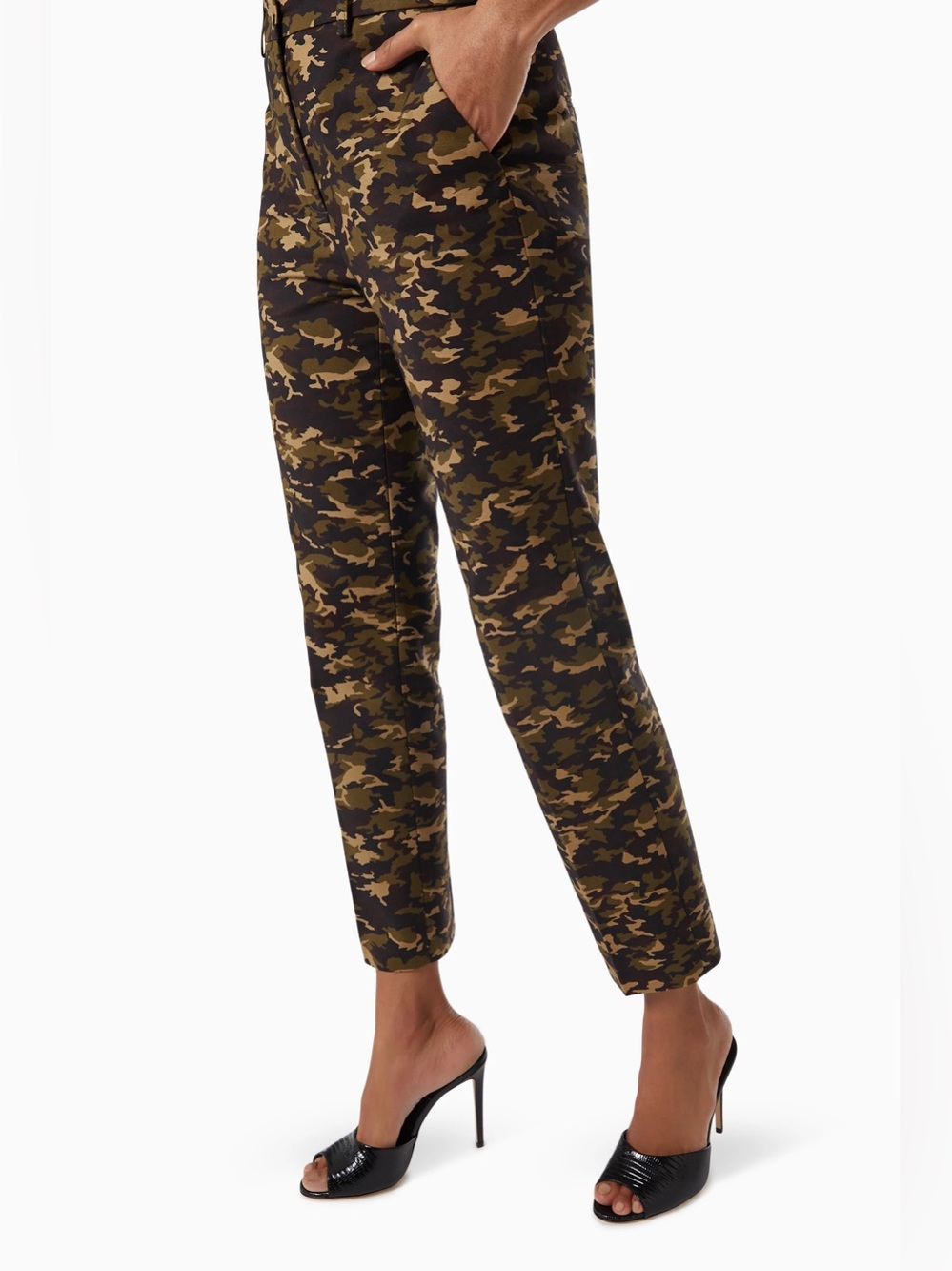 MICHAEL KORS COLLECTION CAMOUFLAGE TAILORED PANTS — SIZE 10 - Picture 5 of 16